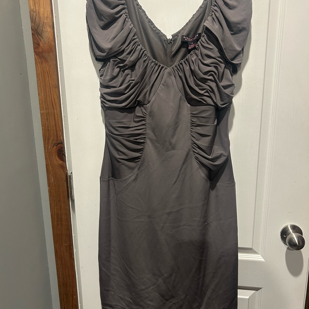 Robbie Bee Signature Gray Dress